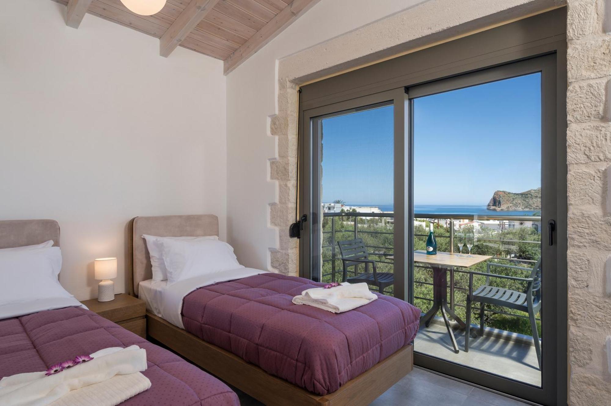 Sun Flower Villas With Sea View Agia Marina  Luaran gambar