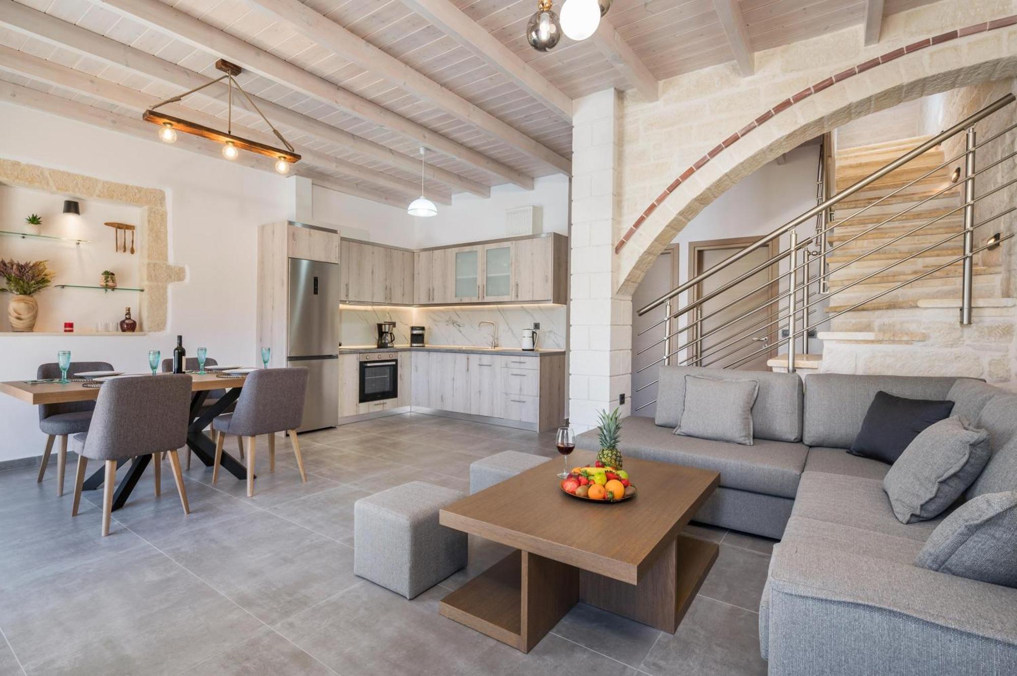 Sun Flower Villas With Sea View Agia Marina  Luaran gambar
