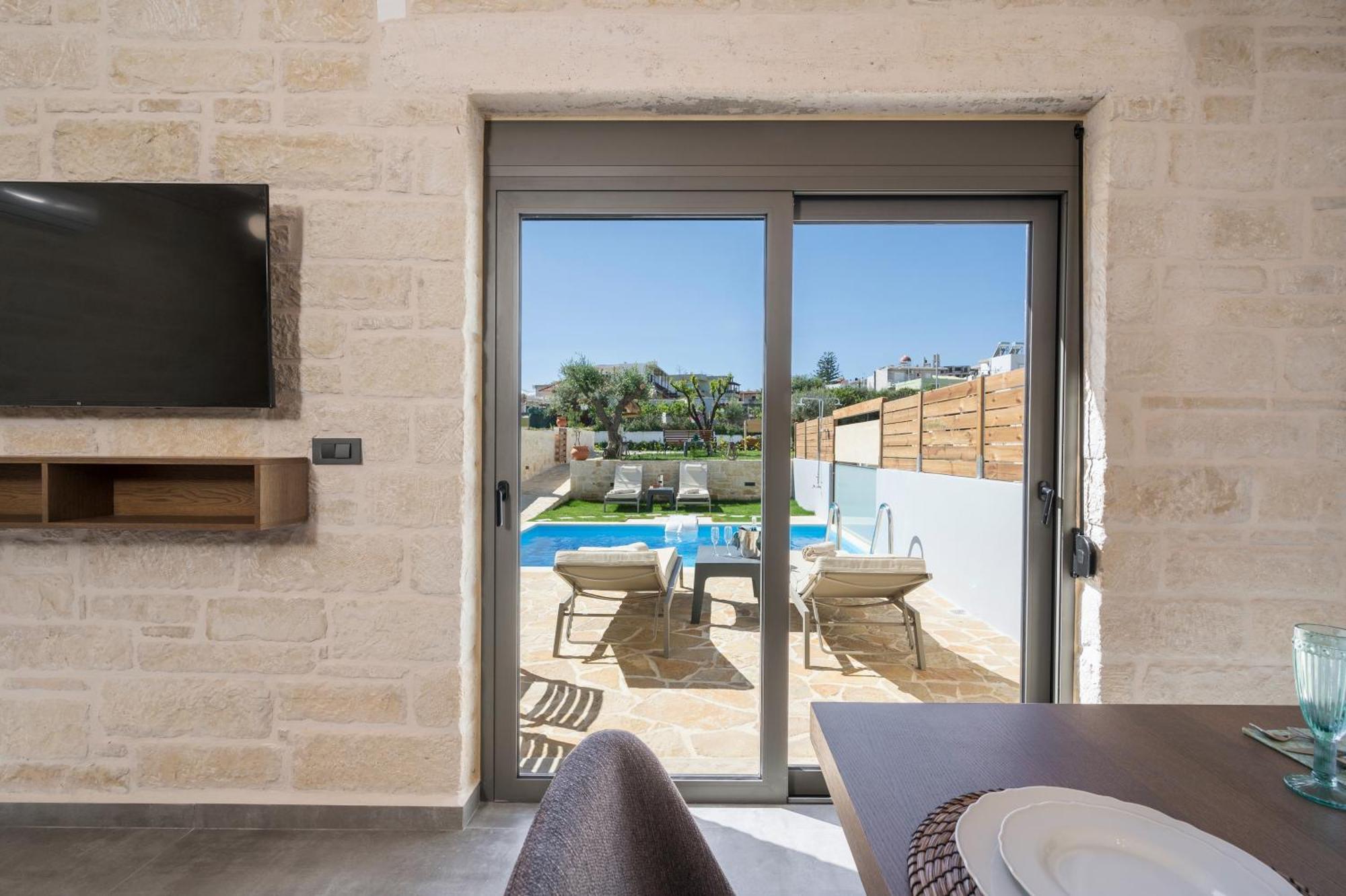 Sun Flower Villas With Sea View Agia Marina  Luaran gambar