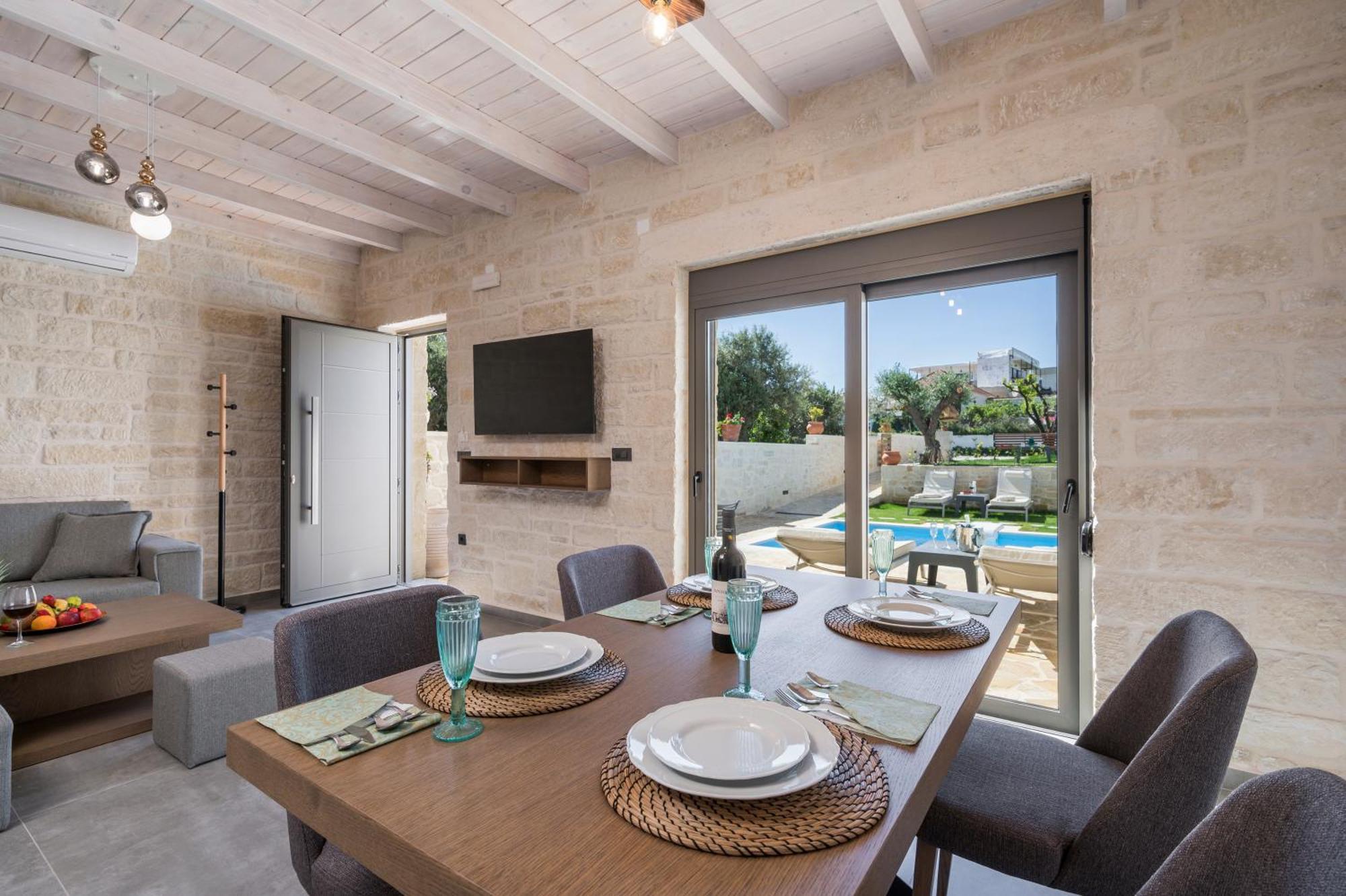 Sun Flower Villas With Sea View Agia Marina  Luaran gambar