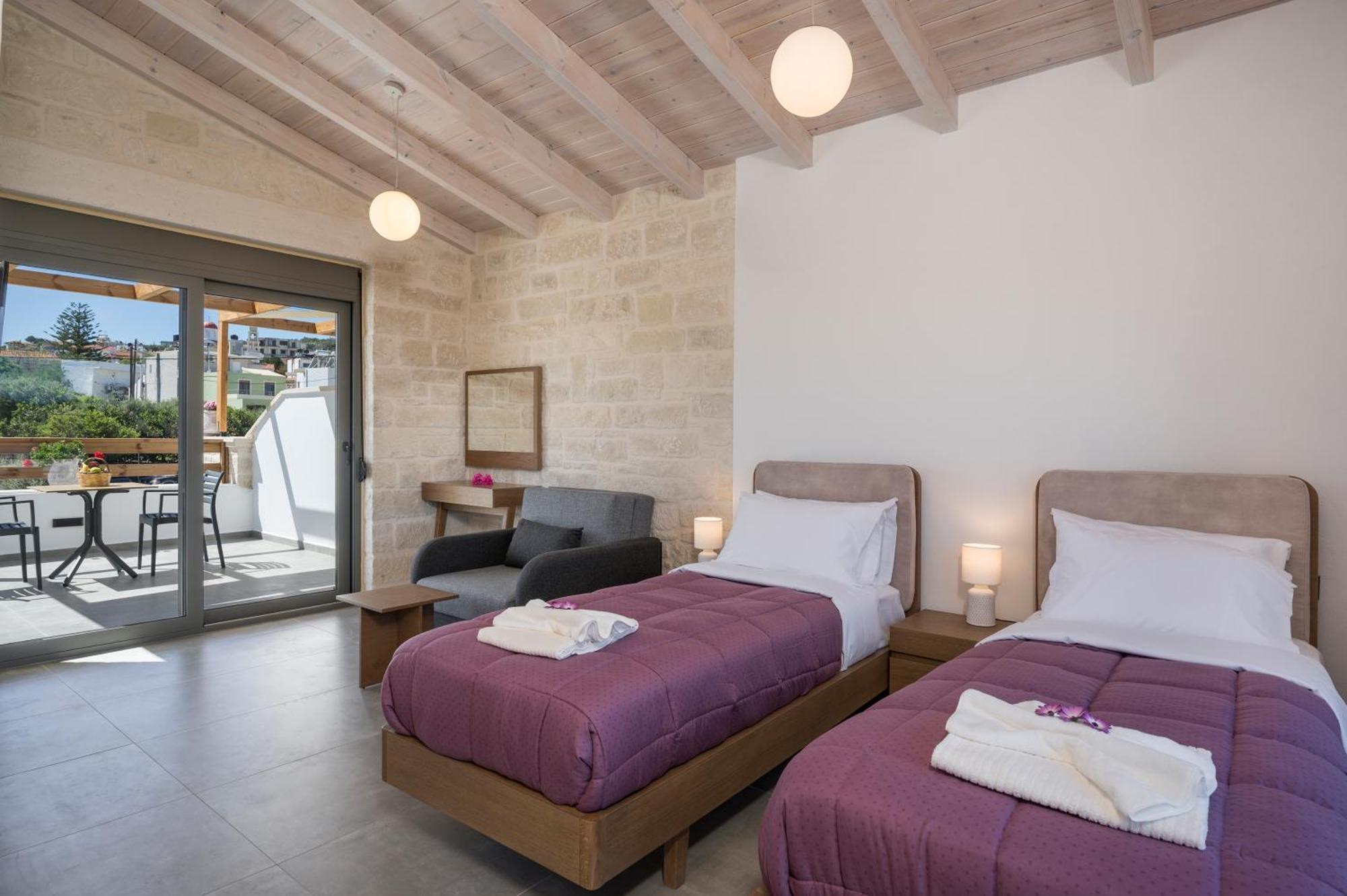 Sun Flower Villas With Sea View Agia Marina  Luaran gambar