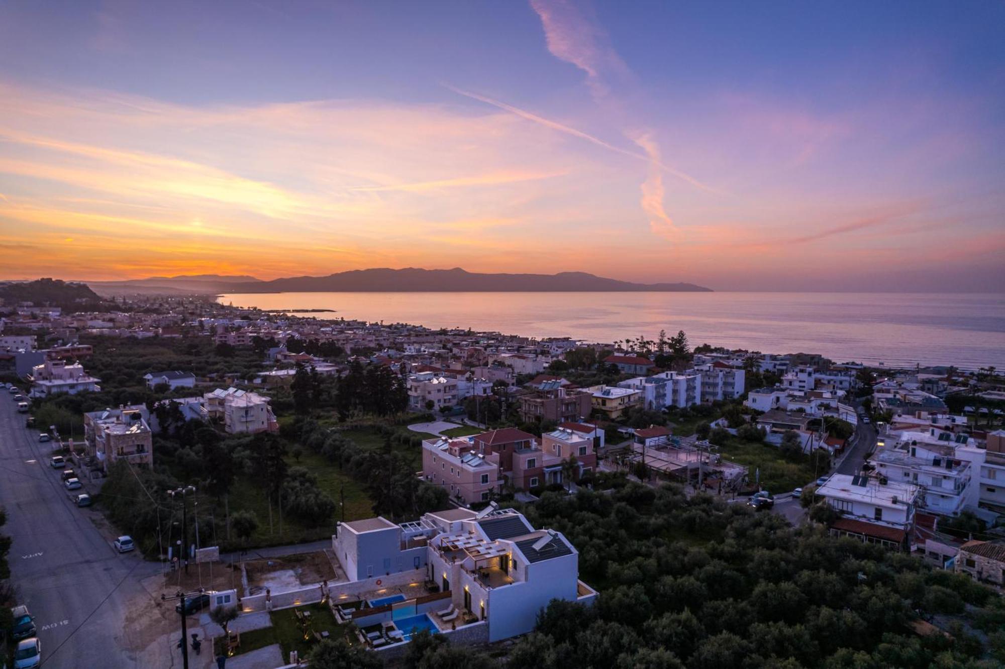 Sun Flower Villas With Sea View Agia Marina  Luaran gambar