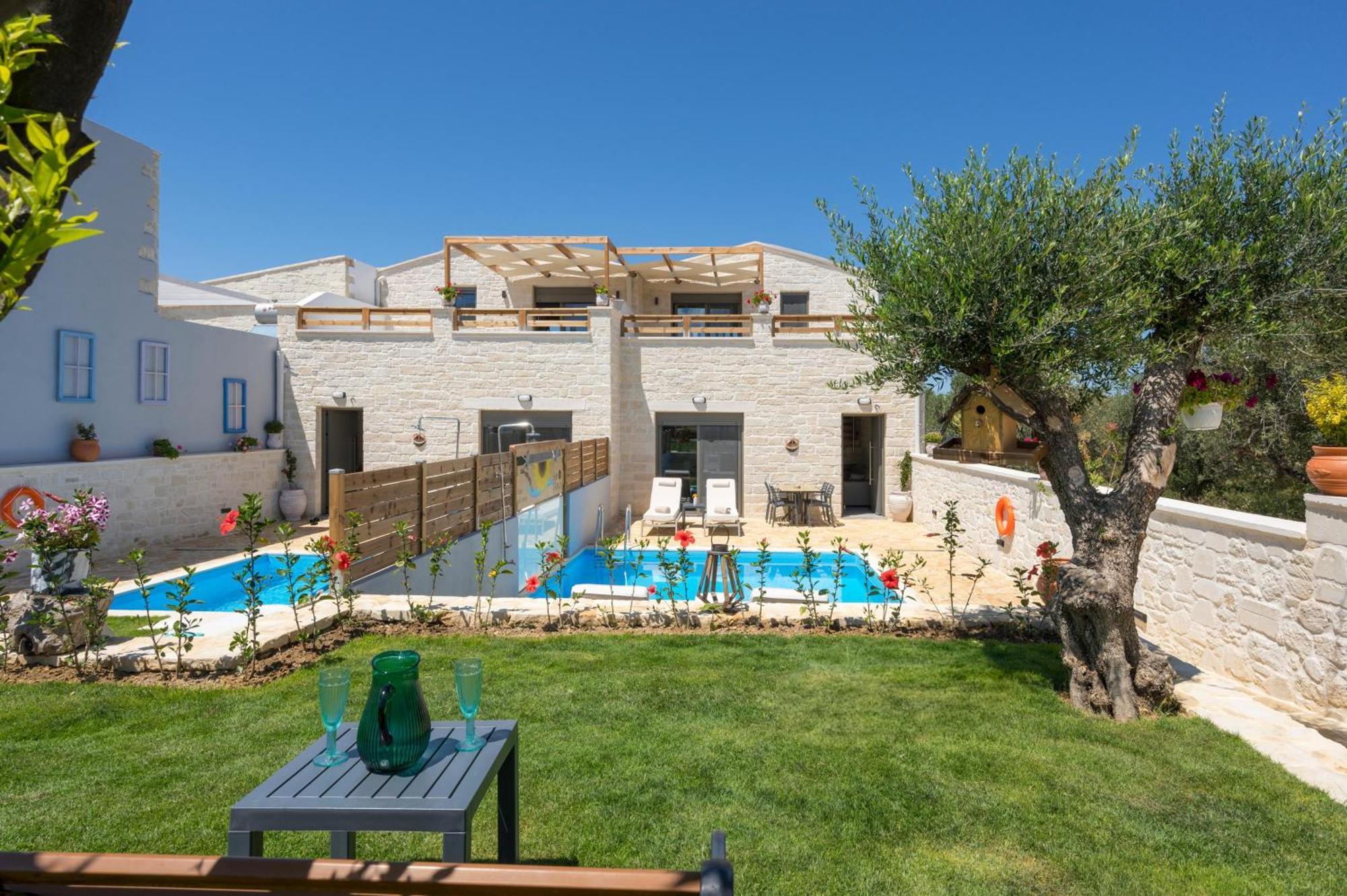 Sun Flower Villas With Sea View Agia Marina  Luaran gambar