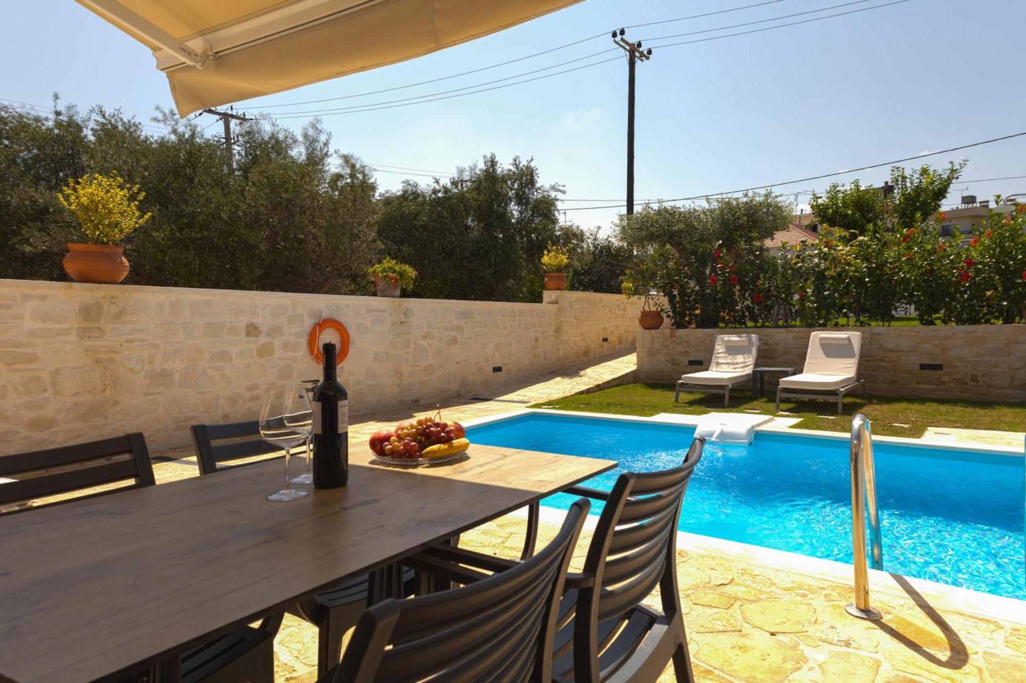 Sun Flower Villas With Sea View Agia Marina  Luaran gambar