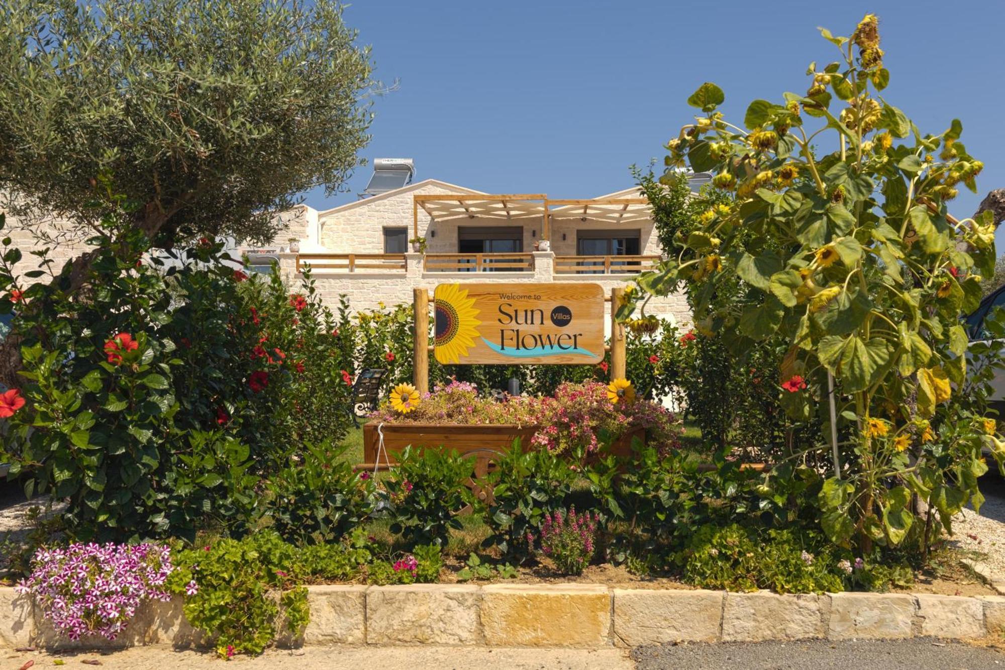 Sun Flower Villas With Sea View Agia Marina  Luaran gambar
