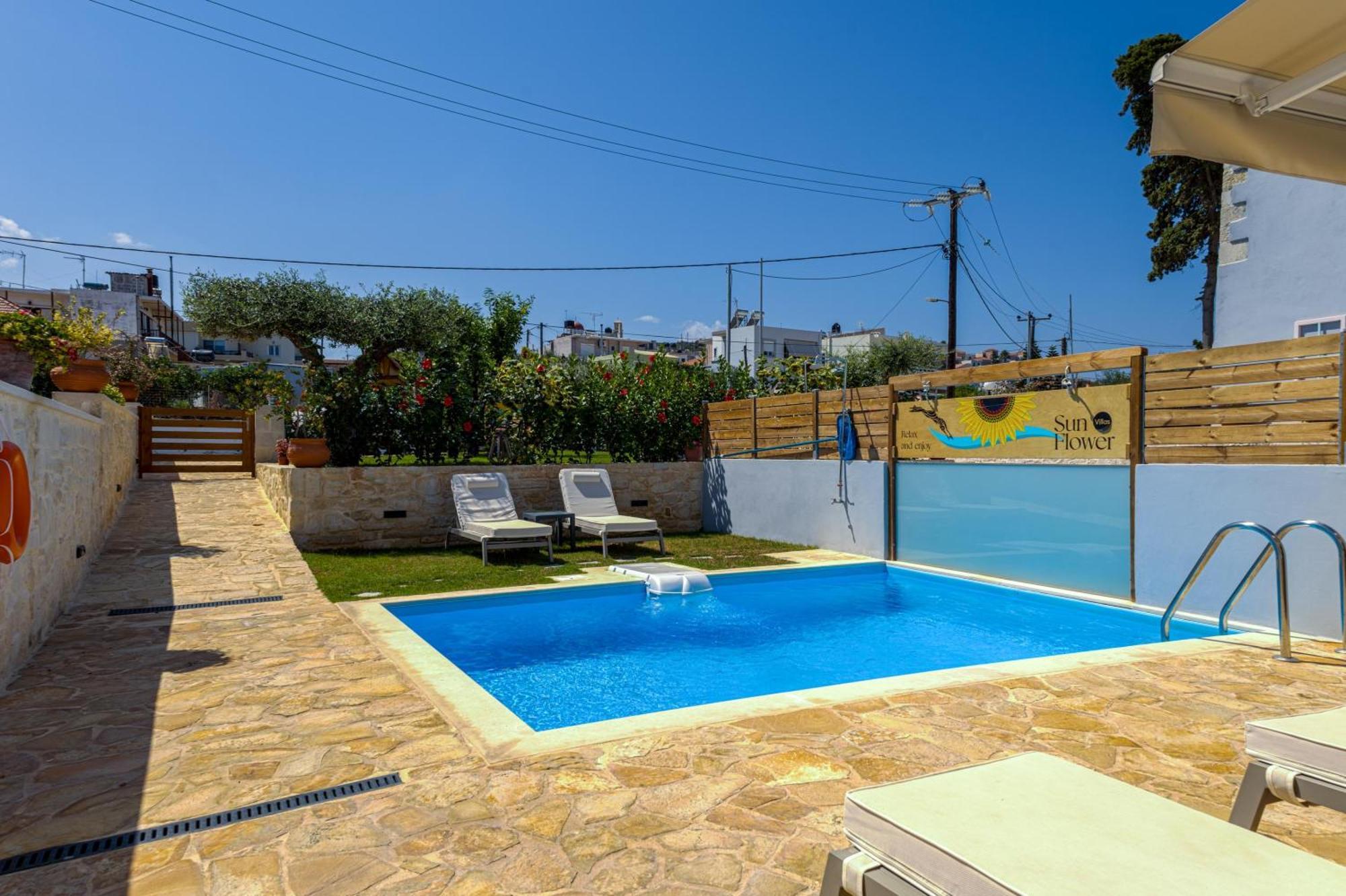 Sun Flower Villas With Sea View Agia Marina  Luaran gambar