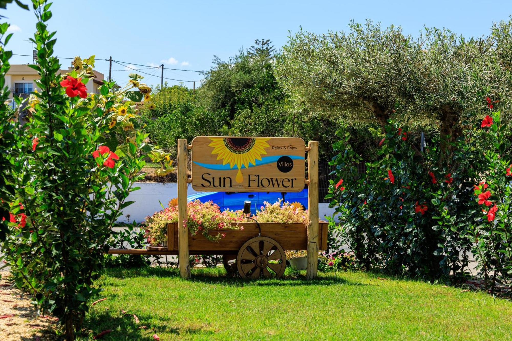 Sun Flower Villas With Sea View Agia Marina  Luaran gambar